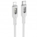 Дата кабель Hoco U120 Transparent explore intelligent power-off PD 27W Type-C to Lightning (1.2m)