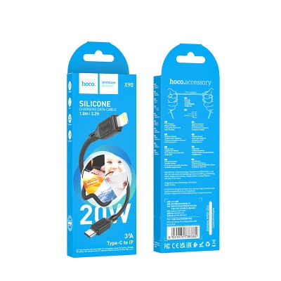 Дата кабель Hoco X90 Cool silicone Type-C to Lightning 20W (1m)