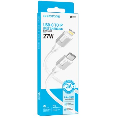 Дата кабель Borofone BX101 Creator 27W Type-C to Lightning (1m)