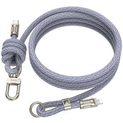 Дата кабель-шнурок Hoco GH7 Elegant Type-C to Lightning (1.8m)
