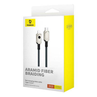 Дата кабель Baseus Unbreakable Series Fast Charging Type-C to Lightning 20W 1m (P10355803111-0)