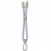 Дата кабель-шнурок Hoco GH5 Elegant Type-C to Lightning (0.21m)