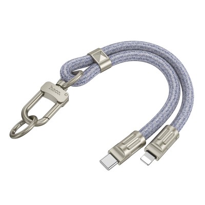 Дата кабель-шнурок Hoco GH5 Elegant Type-C to Lightning (0.21m)