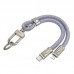 Дата кабель-шнурок Hoco GH5 Elegant Type-C to Lightning (0.21m)