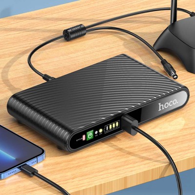 Источник бесперебойного питания Hoco DB63 Portable DC UPS для роутеров 5V/9V/12V 10000 mAh