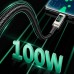 Дата кабель Acefast C6-03 USB-C to USB-C 100W zinc alloy digital display braided (2m)