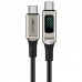 Дата кабель Acefast C6-03 USB-C to USB-C 100W zinc alloy digital display braided (2m)