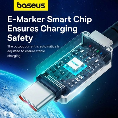 Дата кабель Baseus Unbreakable Series Fast Charging Type-C to Type-C 100W 1m (P10355800111-0)