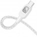 Дата кабель Hoco U124 Stone silicone power-off 60W Type-C to Type-C (1.2m)