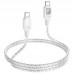 Дата кабель Hoco U124 Stone silicone power-off 60W Type-C to Type-C (1.2m)
