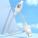 Дата кабель Hoco U124 Stone silicone power-off 60W Type-C to Type-C (1.2m)