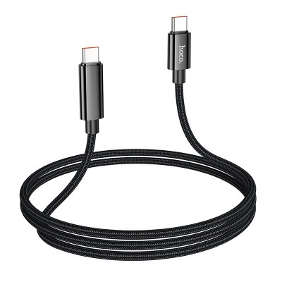 Дата кабель Hoco U125 Benefit 100W Type-C to Type-C with display (1.2m)