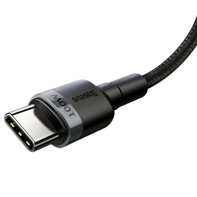 Дата кабель Baseus Cafule Type-C to Type-C PD2.0 100W (2m) (CATKLF-AL)