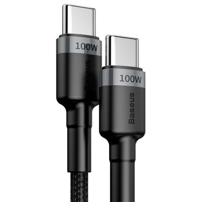 Дата кабель Baseus Cafule Type-C to Type-C PD2.0 100W (2m) (CATKLF-AL)