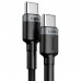 Дата кабель Baseus Cafule Type-C to Type-C PD2.0 100W (2m) (CATKLF-AL)