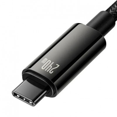 Дата кабель Baseus Tungsten Gold Type-C to Type-C Cable 240W (1m) (CAWJ04000)