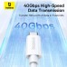 Дата кабель Baseus Superior Series 2 USB4 Full-Function Type-C to Type-C 240W (1m) (P10365200211)