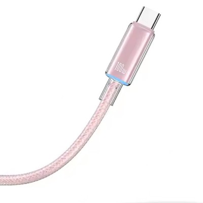 Дата кабель USAMS US-SJ660 Type-C to Type-C PD100W Cloud Series (1.2m)
