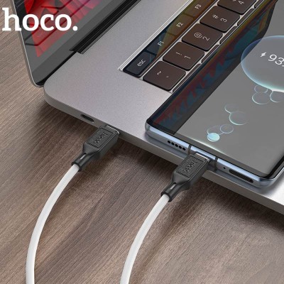 Дата кабель Hoco X90 Cool silicone Type-C to Type-C 60W (1m)