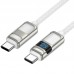 Дата кабель Hoco U137 Line with display Type-C to Type-C 60W (1.2m)