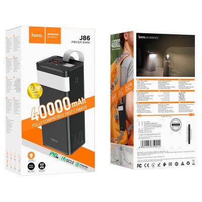 Портативное ЗУ Power Bank Hoco J86 Powermaster 22.5W 40000 mAh