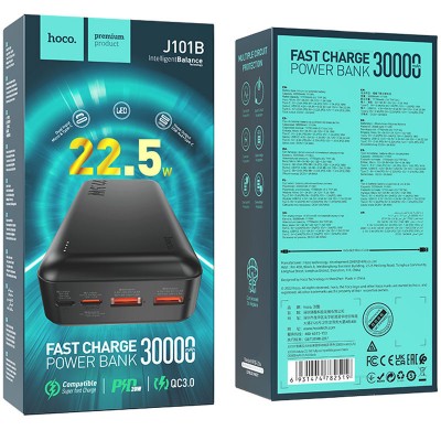 Портативное ЗУ Power Bank Hoco J101B Astute PD20W+22.5W 30000 mAh