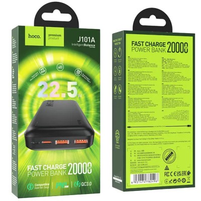 Портативное ЗУ Power Bank Hoco J101A Astute PD20W+22.5W 20000 mAh