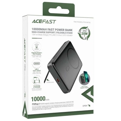 Портативное ЗУ Power Bank Acefast M6 PD20W с БЗУ 10000 mAh