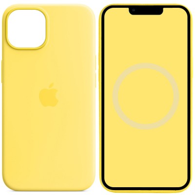 Чехол Silicone case (AAA) with Magsafe and Animation для Apple iPhone 14 (6.1")