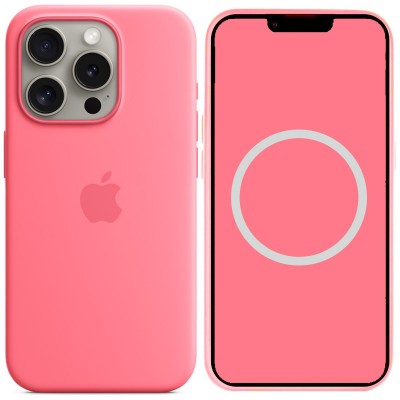 Чехол Silicone case (AAA) with Magsafe and Animation для Apple iPhone 15 Pro (6.1")