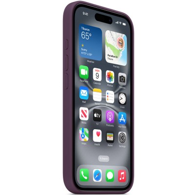 Чехол Silicone case (AAA) with Magsafe and Animation для Apple iPhone 16 (6.1")
