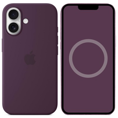 Чехол Silicone case (AAA) with Magsafe and Animation для Apple iPhone 16 (6.1")