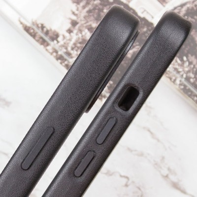 Кожаный чехол Leather Case (AAA) with MagSafe and Animation для Apple iPhone 13 Pro (6.1")