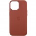 Кожаный чехол Leather Case (AAA) with MagSafe and Animation для Apple iPhone 14 (6.1")