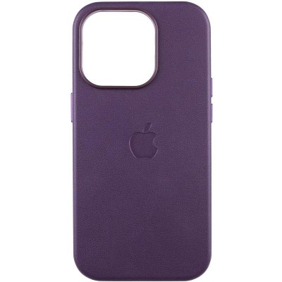Кожаный чехол Leather Case (AAA) with MagSafe and Animation для Apple iPhone 15 Pro (6.1")