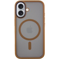 TPU+PC чехол Metal Buttons with MagSafe для Apple iPhone 16 (6.1")