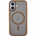 TPU+PC чехол Metal Buttons with MagSafe для Apple iPhone 16 (6.1")