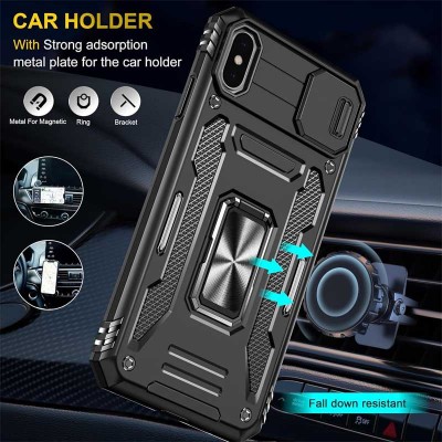 Ударопрочный чехол Camshield Army Ring для Apple iPhone X / XS (5.8")