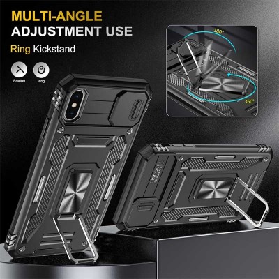Ударопрочный чехол Camshield Army Ring для Apple iPhone X / XS (5.8")