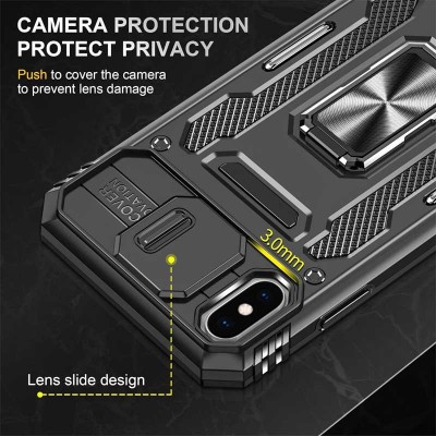 Ударопрочный чехол Camshield Army Ring для Apple iPhone X / XS (5.8")