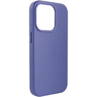 Кожаный чехол Leather Case (AA Plus) with MagSafe для Apple iPhone 14 Pro (6.1")