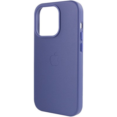 Кожаный чехол Leather Case (AA Plus) with MagSafe для Apple iPhone 14 Pro (6.1")