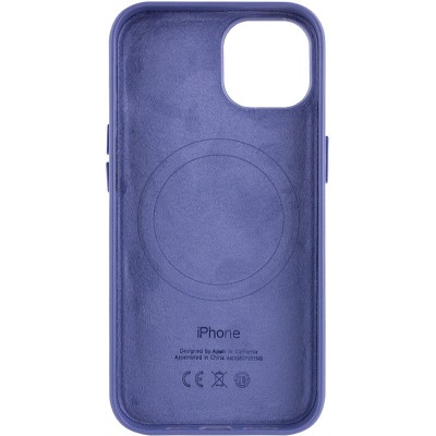Кожаный чехол Leather Case (AA Plus) with MagSafe для Apple iPhone 14 (6.1")