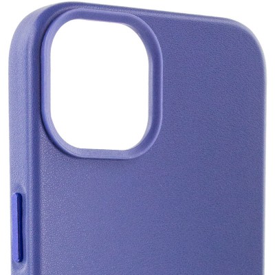 Кожаный чехол Leather Case (AA Plus) with MagSafe для Apple iPhone 14 (6.1")