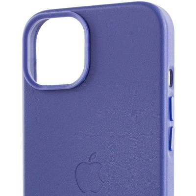 Кожаный чехол Leather Case (AA Plus) with MagSafe для Apple iPhone 14 (6.1")