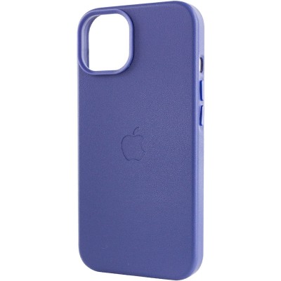 Кожаный чехол Leather Case (AA Plus) with MagSafe для Apple iPhone 14 (6.1")