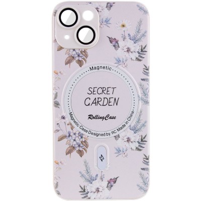 TPU+PC чехол Secret Garden with MagSafe для Apple iPhone 15 (6.1")