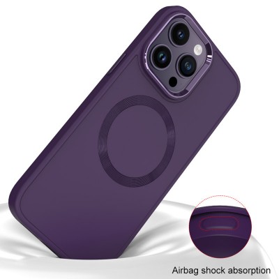 TPU чехол Bonbon Metal Style with MagSafe для Apple iPhone 12 Pro / 12 (6.1")