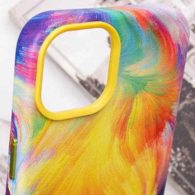 Кожаный чехол Colour Splash with MagSafe для Apple iPhone 12 Pro / 12 (6.1")