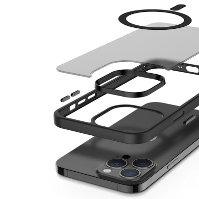 TPU+PC чехол Metal Buttons with MagSafe Colorful для Apple iPhone 13 Pro Max (6.7")